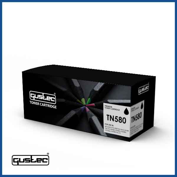 GUSTEC TN580 High Yield Toner Cartridge